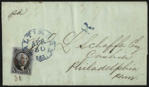 Sale 1026, Lot 1791, Postmasters Provisionals thru 1847 Issue on Cover