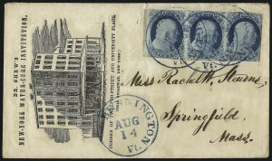 Sale 1026, Lot 1795, 1851-57 Issues on Cover