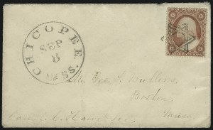 Sale 1026, Lot 1811, 1851-57 Issues on Cover