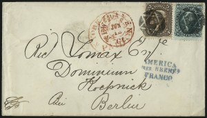 Sale 1026, Lot 1829, 1861-68 Issues on Cover