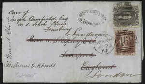 Sale 1026, Lot 1831, 1861-68 Issues on Cover