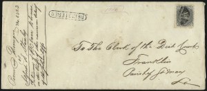 Sale 1026, Lot 1838, 1861-68 Issues on Cover