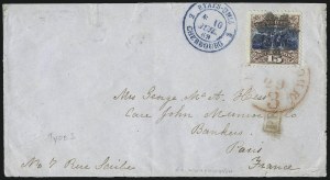 Sale 1026, Lot 1841, 1869 Pictorial Issue on Cover