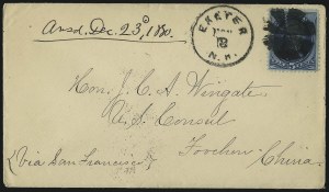 Sale 1026, Lot 1851, Bank Note thru Louisiana Purchase Issues on Cover