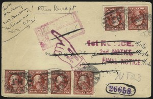 Sale 1026, Lot 1875, Washington-Franklin thru Later Issues on Cover