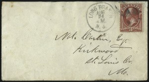 Sale 1026, Lot 1903, Air Post and Pioneer Flights thru Back-of-Book on Cover