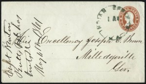 Sale 1026, Lot 1925, Civil War and Confederate States thru Hawaii: Stamps and Covers