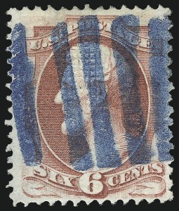 Sale 1027, Lot 46, 1870-71 National Bank Note Co. I Grills (Scott 134A-141A)