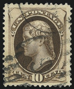 Sale 1027, Lot 88, 1879 Continental Bank Note Co. Issue (Scott 182-191)
