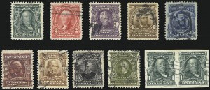 Sale 1028, Lot 303, 1902-08 Issue (Scott 300-315)