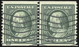 Sale 1028, Lot 332, 1908-09 Perf 12 Double-Line Watermark Issue (Scott 331-356)