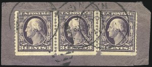 Sale 1028, Lot 358, 1909 Commemorative Issues, 1910-11 Perf 12 Single-Line Watermark Issue (Scott 367-389)