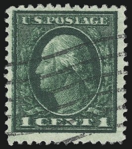 Sale 1028, Lot 371, 1912-14 Perf 12 Double-Line Watermark Issue-New Designs (Scott 405-422)
