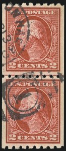 Sale 1028, Lot 377, 1912-14 Perf 12 Double-Line Watermark Issue-New Designs (Scott 405-422)