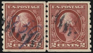 Sale 1028, Lot 379, 1912-14 Perf 12 Double-Line Watermark Issue-New Designs (Scott 405-422)