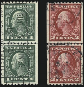 Sale 1028, Lot 388, 1913-15 Perf 10 Single-Line Watermark Issue (Scott 424-447)