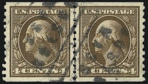 Sale 1028, Lot 393, 1913-15 Perf 10 Single-Line Watermark Issue (Scott 424-447)