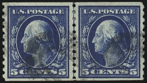 Sale 1028, Lot 394, 1913-15 Perf 10 Single-Line Watermark Issue (Scott 424-447)