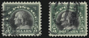 Sale 1028, Lot 443, 1917 Perf 11 Single-Line Watermark Issue, 1918-20 Issues (Scott 519-524)