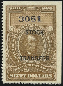 Sale 1031, Lot 1121, Stock Transfer