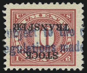 Sale 1031, Lot 1122, Stock Transfer