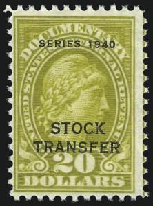 Sale 1031, Lot 1125, Stock Transfer