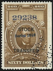 Sale 1031, Lot 1127, Stock Transfer