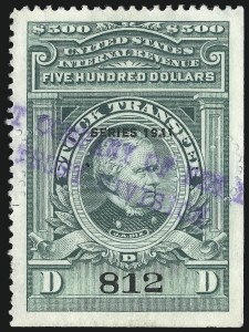 Sale 1031, Lot 1137, Stock Transfer