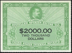 Sale 1031, Lot 1232, Consular Service Fee, Customs Fee, Distilled Spirits, Firearms