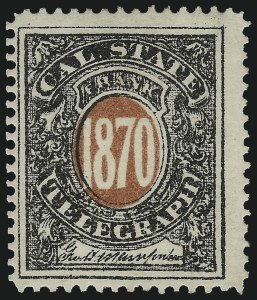 Sale 1031, Lot 1243, Savings, Telegraph Company Stamps