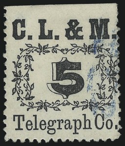 Sale 1031, Lot 1247, Savings, Telegraph Company Stamps