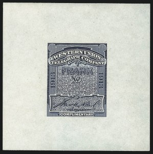 Sale 1031, Lot 1261, Savings, Telegraph Company Stamps