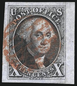 Sale 1032, Lot 3009, 5c-10c 1847 Issue and 1875 Reproduction of 1847 Issue (Scott 1-4)