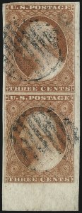 Sale 1032, Lot 3023, 3c 1851-56 Issue (Scott 10-11A)