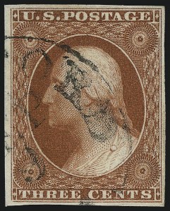 Sale Number 1032, Lot Number 3029, 3c 1851-56 Issue (Scott 10-11A)