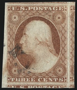 Sale 1032, Lot 3036, 3c 1851-56 Issue (Scott 10-11A)