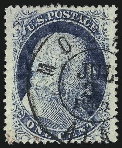 Sale 1032, Lot 3063, 1c-3c 1857-60 Issue (Scott 18-26A)