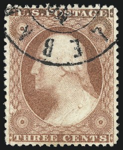 Sale Number 1032, Lot Number 3074, 1c-3c 1857-60 Issue (Scott 18-26A)