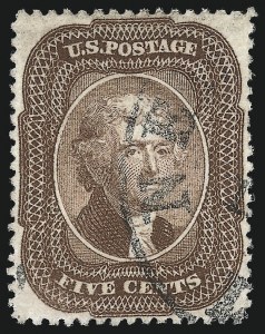 Sale Number 1032, Lot Number 3081, 5c-90c 1857-60 Issue (Scott 27-39) Sale Number 1032, Lot Number 3081, 5c-90c 1857-60 Issue (Scott 27-39)