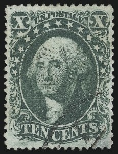 Sale Number 1032, Lot Number 3088, 5c-90c 1857-60 Issue (Scott 27-39)
