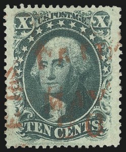 Sale Number 1032, Lot Number 3090, 5c-90c 1857-60 Issue (Scott 27-39)