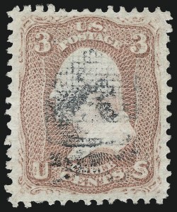 Sale 1032, Lot 3150, 1867-68 Grilled Issue, A thru Z Grills (Scott 79-85E)