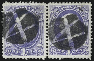 Sale 1032, Lot 3216, 1870-71 National Bank Note Co. Issue, H and I Grills (Scott 134-144, 135A-141A)