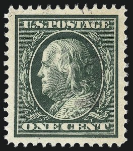 Sale 1032, Lot 3483, 1909 Commemoratives and 1908-12 Washington-Franklin Issues (Scott 367-396)