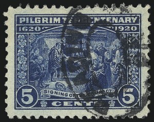 Sale 1032, Lot 3639, 1919-21 Rotary Press and Rotary Waste Issues, Pilgrim Issue (Scott 538a-550)