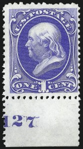 Sale 1033, Lot 4096, 1875 Continental Bank Note Co. Special Printings (Scott 167-177)