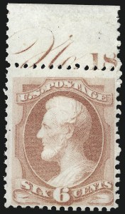 Sale 1033, Lot 4099, 1875 Continental Bank Note Co. Special Printings (Scott 167-177)