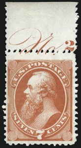 Sale 1033, Lot 4100, 1875 Continental Bank Note Co. Special Printings (Scott 167-177)