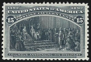 Sale 1033, Lot 4129, 1893 Columbian Issue (Scott 238-245)