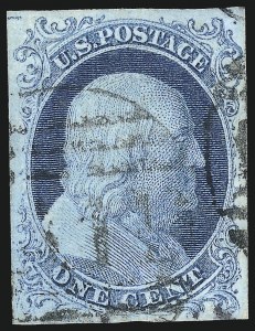 Sale 1034, Lot 10, 1c 1851-56 Issue (Scott 5-9)